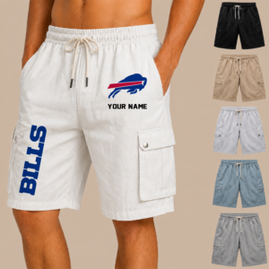 Limited Edition – Customized NFL Buffalo Bills Men’s Drawstring Cargo Shorts