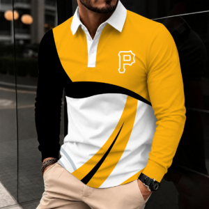 Limited Edition – Customized MLB Pittsburgh Pirates Men’s Long Sleeve Polo Shirt