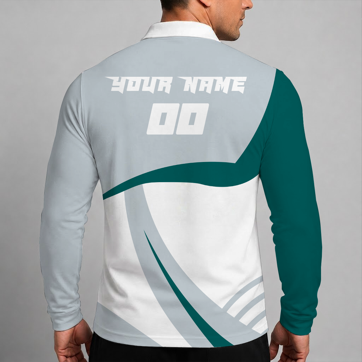 Limited Edition – Customized MLB Seattle Mariners Men’s Long Sleeve Polo Shirt - Image 2