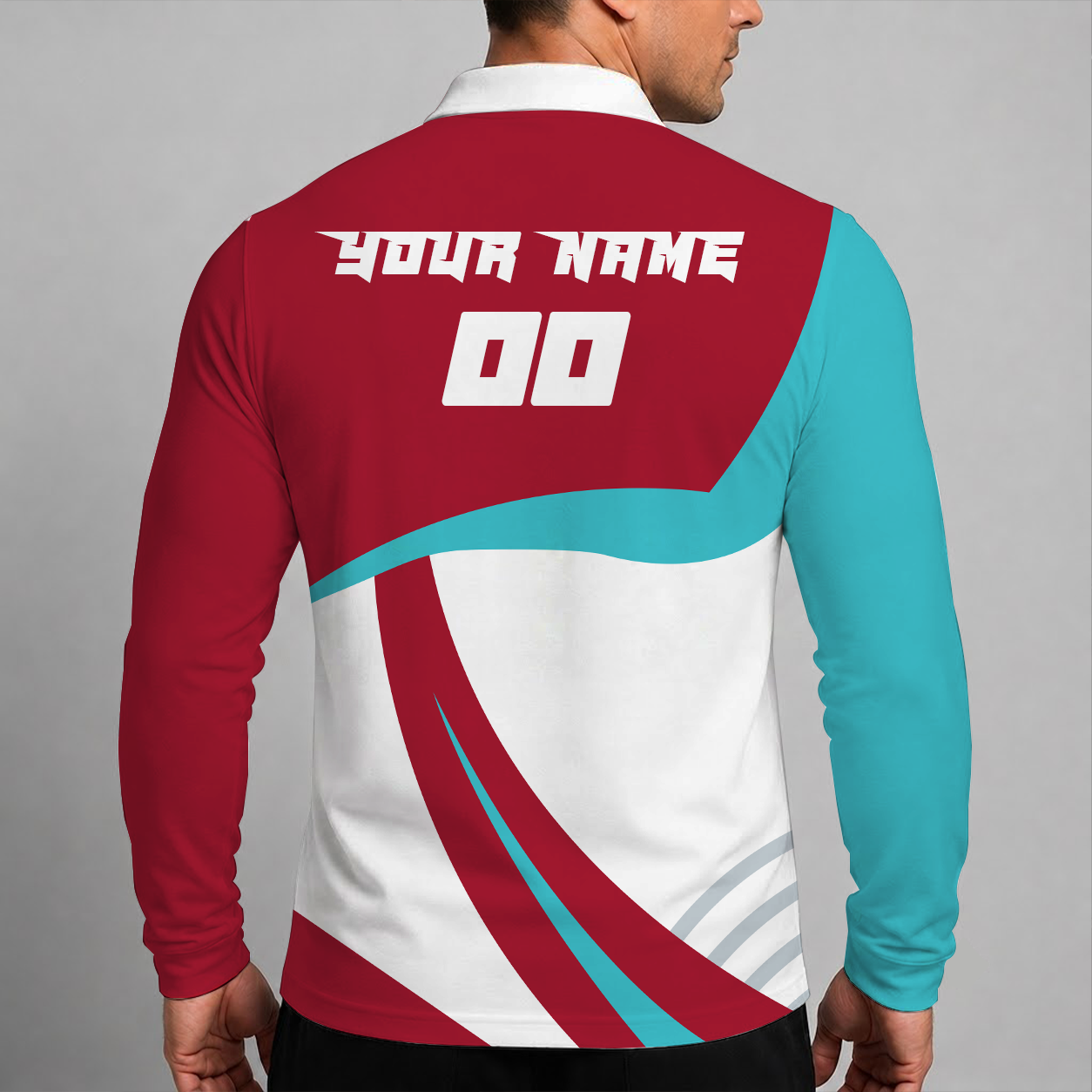 Limited Edition – Customized MLB Arizona Diamondbacks Men’s Long Sleeve Polo Shirt - Image 2