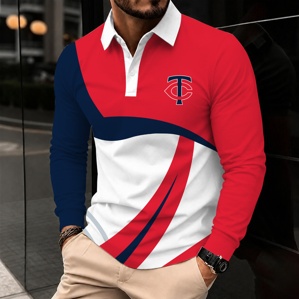 Limited Edition – Customized MLB Minnesota Twins Men’s Long Sleeve Polo Shirt