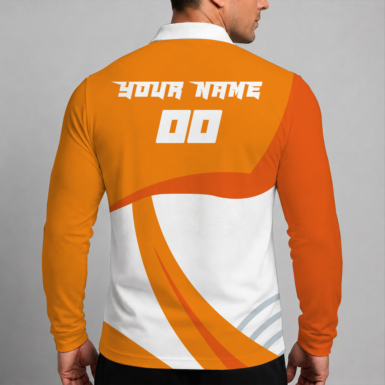 Limited Edition – Customized MLB Houston Astros Men’s Long Sleeve Polo Shirt - Image 2