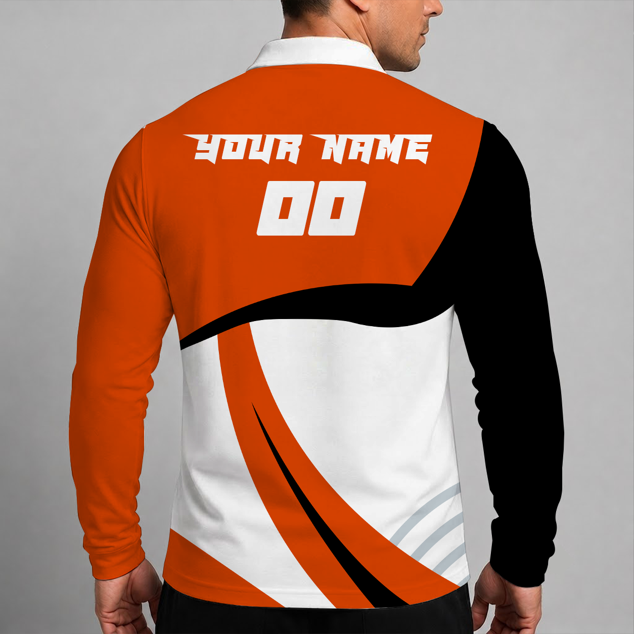 Limited Edition – Customized MLB Baltimore Orioles Men’s Long Sleeve Polo Shirt - Image 2