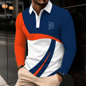 Limited Edition – Customized MLB Detroit Tigers Men’s Long Sleeve Polo Shirt