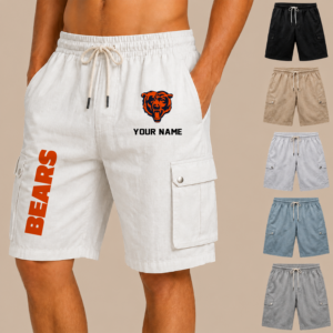 Limited Edition – Customized NFL Chicago Bears Men’s Drawstring Cargo Shorts