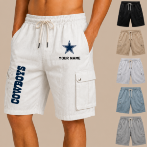 Limited Edition – Customized NFL Dallas Cowboys Men’s Drawstring Cargo Shorts