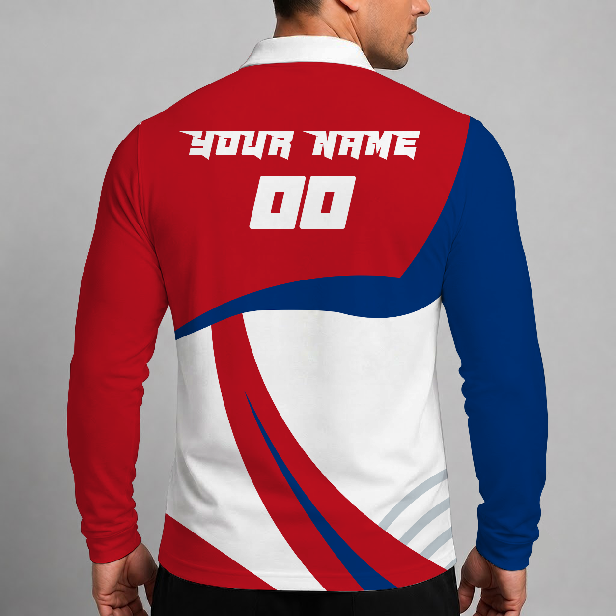 Limited Edition – Customized MLB Texas Rangers Men’s Long Sleeve Polo Shirt - Image 2