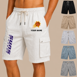 Limited Edition – Customized NBA Phoenix Suns Men’s Drawstring Cargo Shorts