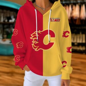 Limited Edition – Customized NHL Calgary Flames Ribbed Hoodie & Sweatshirt