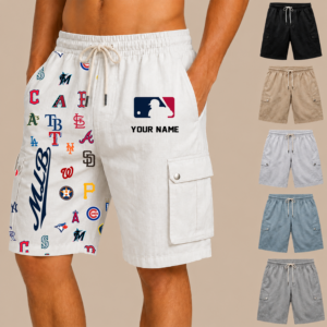 Limited Edition – Customized MLB All Teams Men’S Drawstring Cargo Shorts