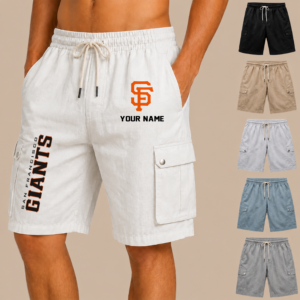 Limited Edition – Customized MLB San Francisco Giants Men’S Drawstring Cargo Shorts