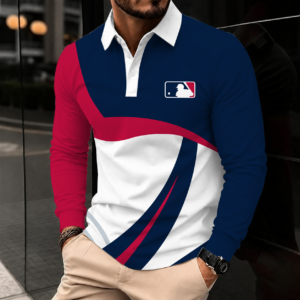 Limited Edition – Customized MLB Major League Baseball Men’s Long Sleeve Polo Shirt