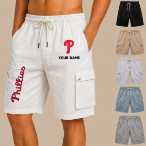 Limited Edition – Customized MLB Philadelphia Phillies Men’S Drawstring Cargo Shorts
