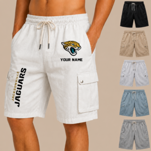 Limited Edition – Customized NFL Jacksonville Jaguars Men’s Drawstring Cargo Shorts