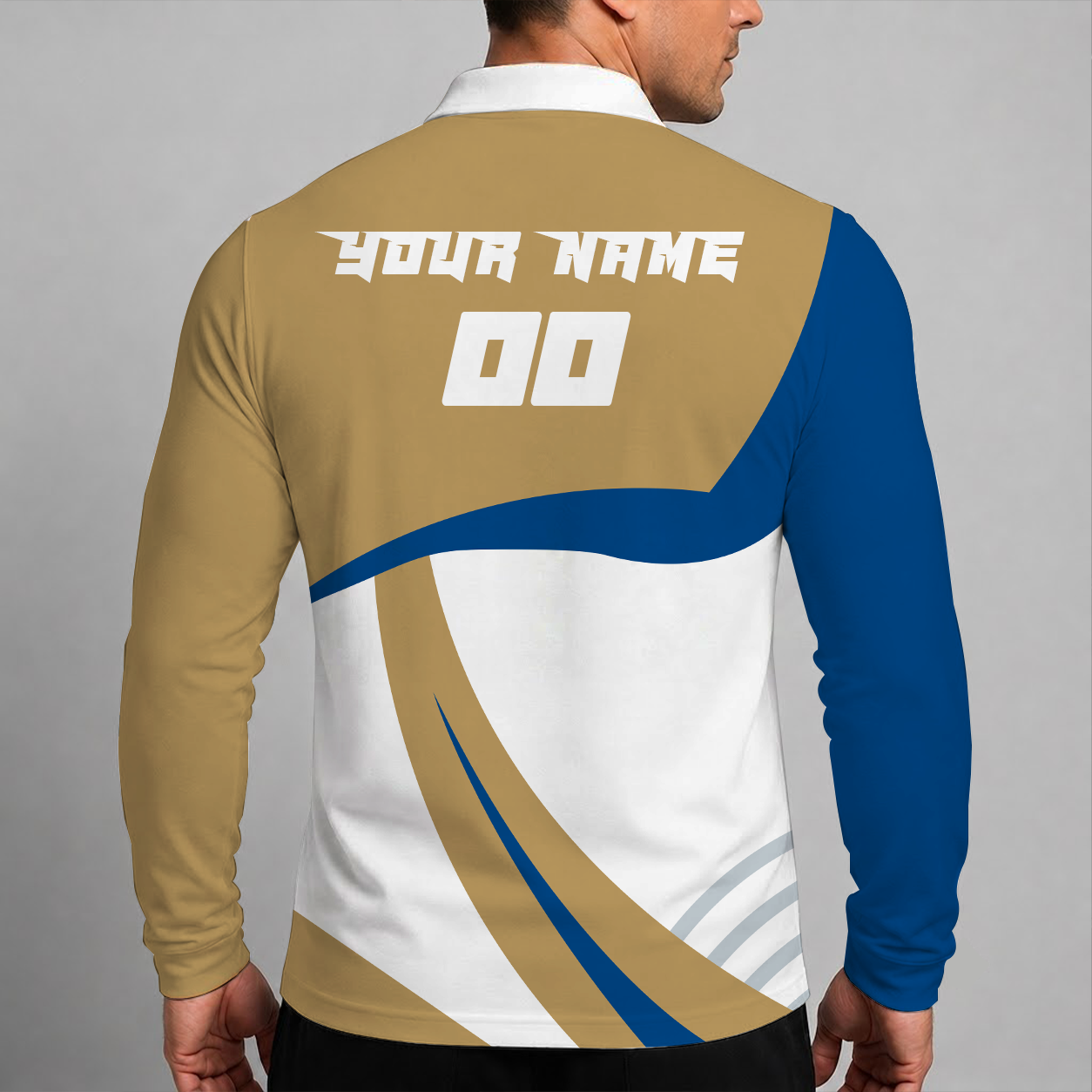 Limited Edition – Customized MLB Kansas City Royals Men’s Long Sleeve Polo Shirt - Image 2