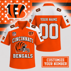 Limited Edition – Customized NFL Cincinnati Bengals Polo Shirt