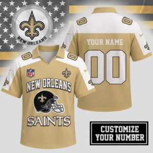 Limited Edition – Customized NFL New Orleans Saints Polo Shirt