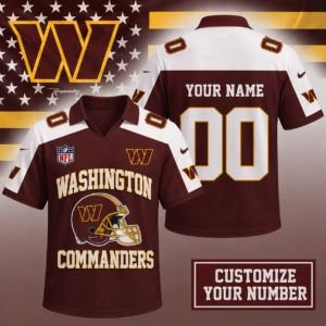 Limited Edition – Customized NFL Washington Commanders Polo Shirt
