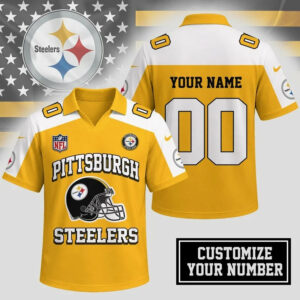 Limited Edition – Customized NFL Pittsburgh Steelers Polo Shirt