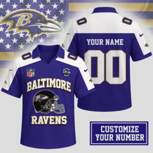 Limited Edition – Customized NFL Baltimore Ravens Polo Shirt