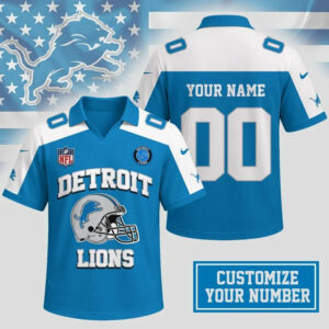 Limited Edition – Customized NFL Detroit Lions Polo Shirt