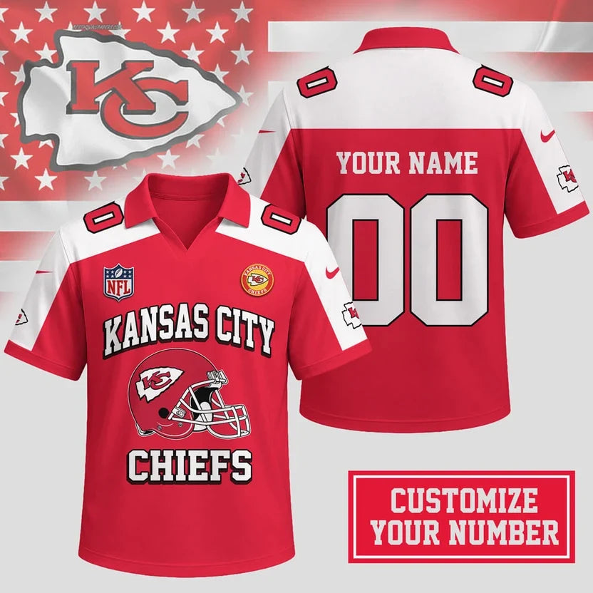 Limited Edition – Customized NFL Kansas City Chiefs Polo Shirt