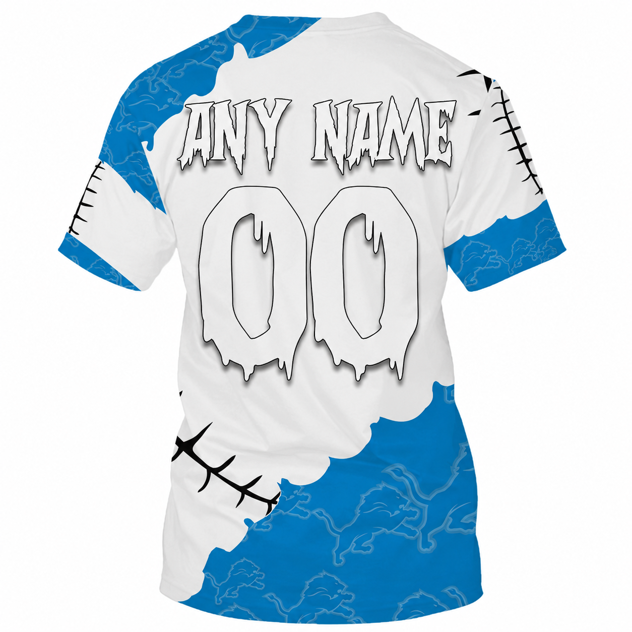 Limited Edition – Customized NFL Detroit Lions Halloween Skull Apparel For Fans - Image 2