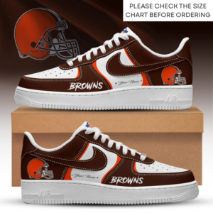 Limited Edition – Customized NFL Cleveland Browns Air Force 1 Shoes