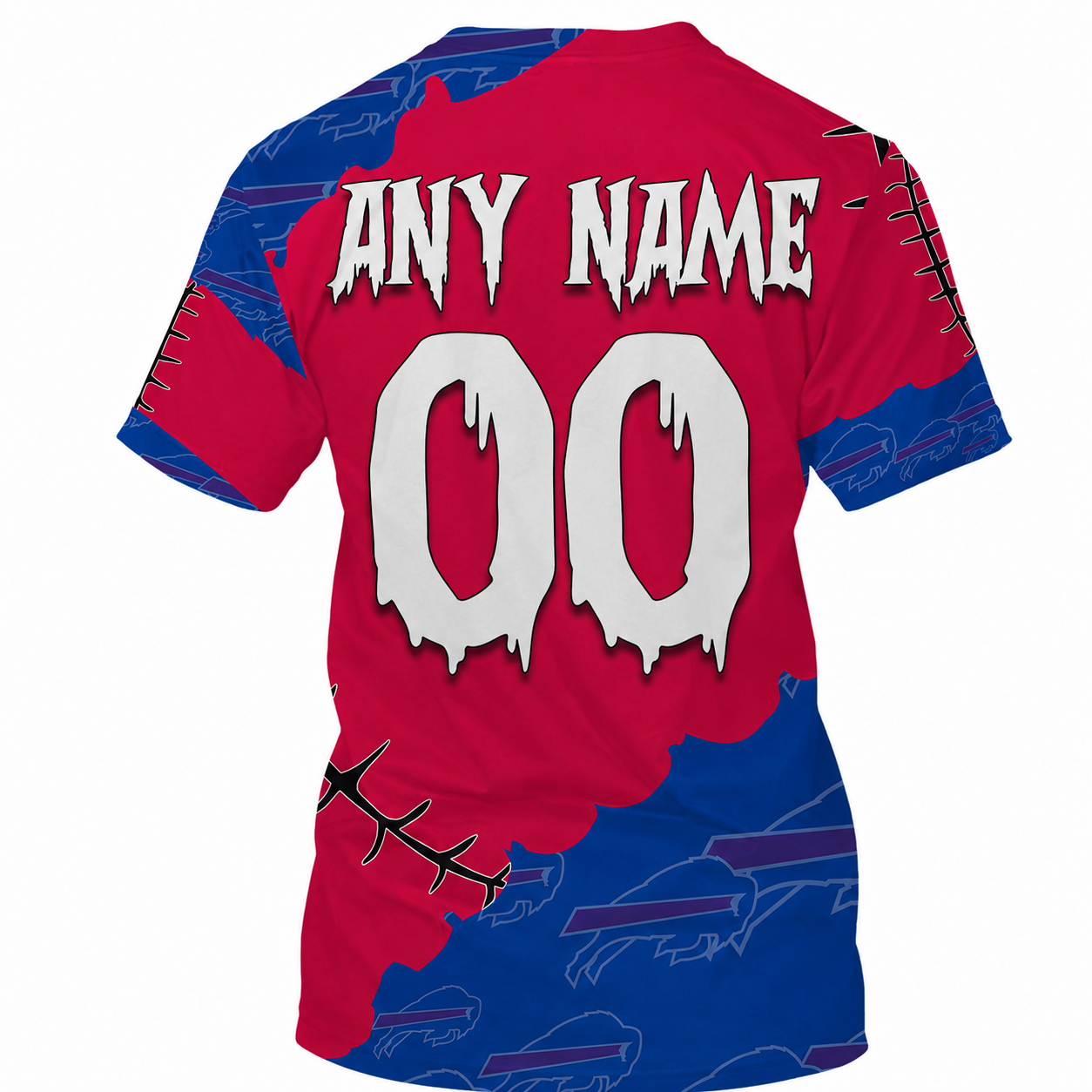Limited Edition – Customized NFL Buffalo Bills Halloween Skull Apparel For Fans - Image 2