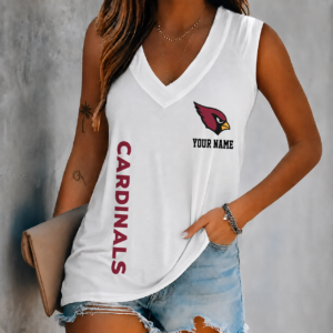 Limited Edition – Customized NFL Arizona Cardinals Women’s V-Neck Tank Top