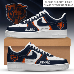 Limited Edition – Customized NFL Chicago Bears Air Force 1 Shoes