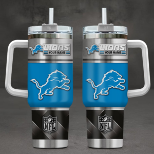 Limited Edition – Customized NFL Detroit Lions Tumbler Cup