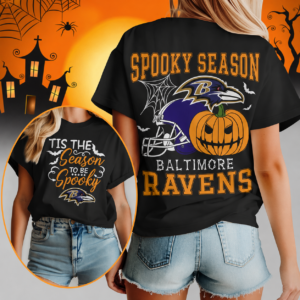 Limited Edition – Customized NFL Baltimore Ravens Halloween T-Shirt