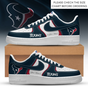 Limited Edition – Customized NFL Houston Texans Air Force 1 Shoes