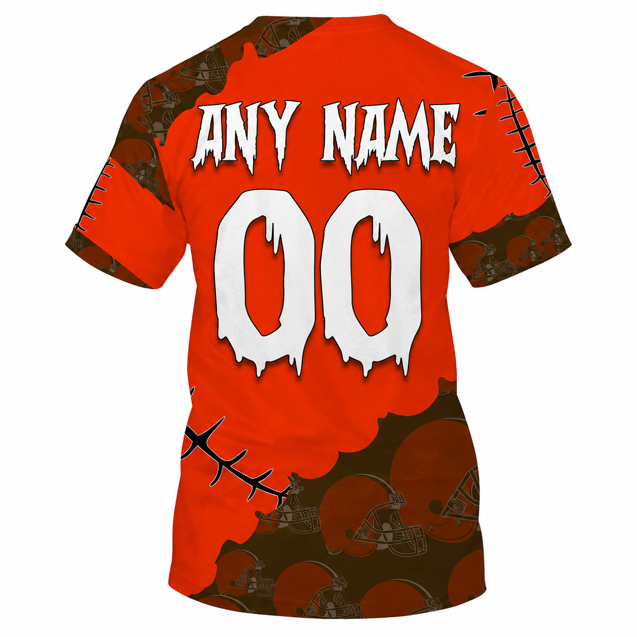 Limited Edition – Customized NFL Cleveland Browns Halloween Skull Apparel For Fans - Image 2