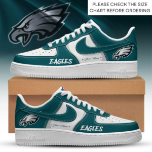 Limited Edition – Customized NFL Philadelphia Eagles Air Force 1 Shoes