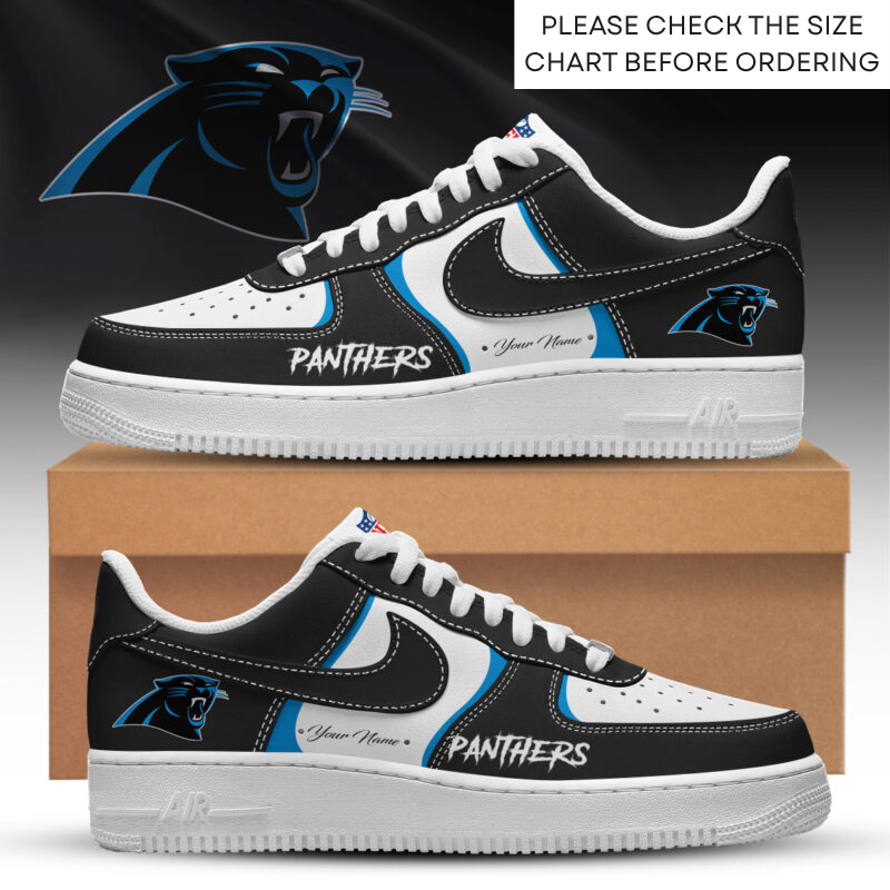 Limited Edition – Customized NFL Carolina Panthers Air Force 1 Shoes