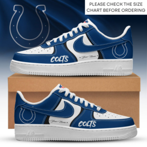 Limited Edition – Customized NFL Indianapolis Colts Air Force 1 Shoes