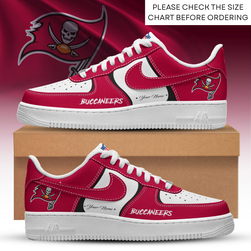 Limited Edition – Customized NFL Tampa Bay Buccaneers Air Force 1 Shoes