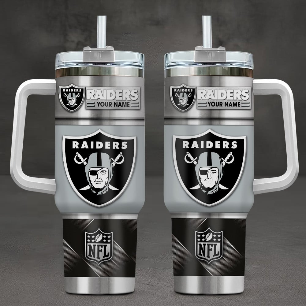 Limited Edition – Customized NFL Las Vegas Raiders Tumbler Cup