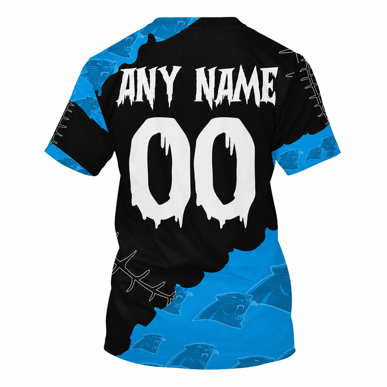 Limited Edition – Customized NFL Carolina Panthers Halloween Skull Apparel For Fans - Image 2
