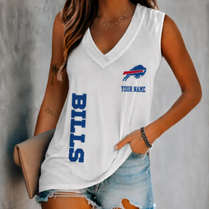 Limited Edition – Customized NFL Buffalo Bills Women’s V-Neck Tank Top