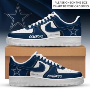 Limited Edition – Customized NFL Dallas Cowboys Air Force 1 Shoes
