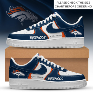 Limited Edition – Customized NFL Denver Broncos Air Force 1 Shoes