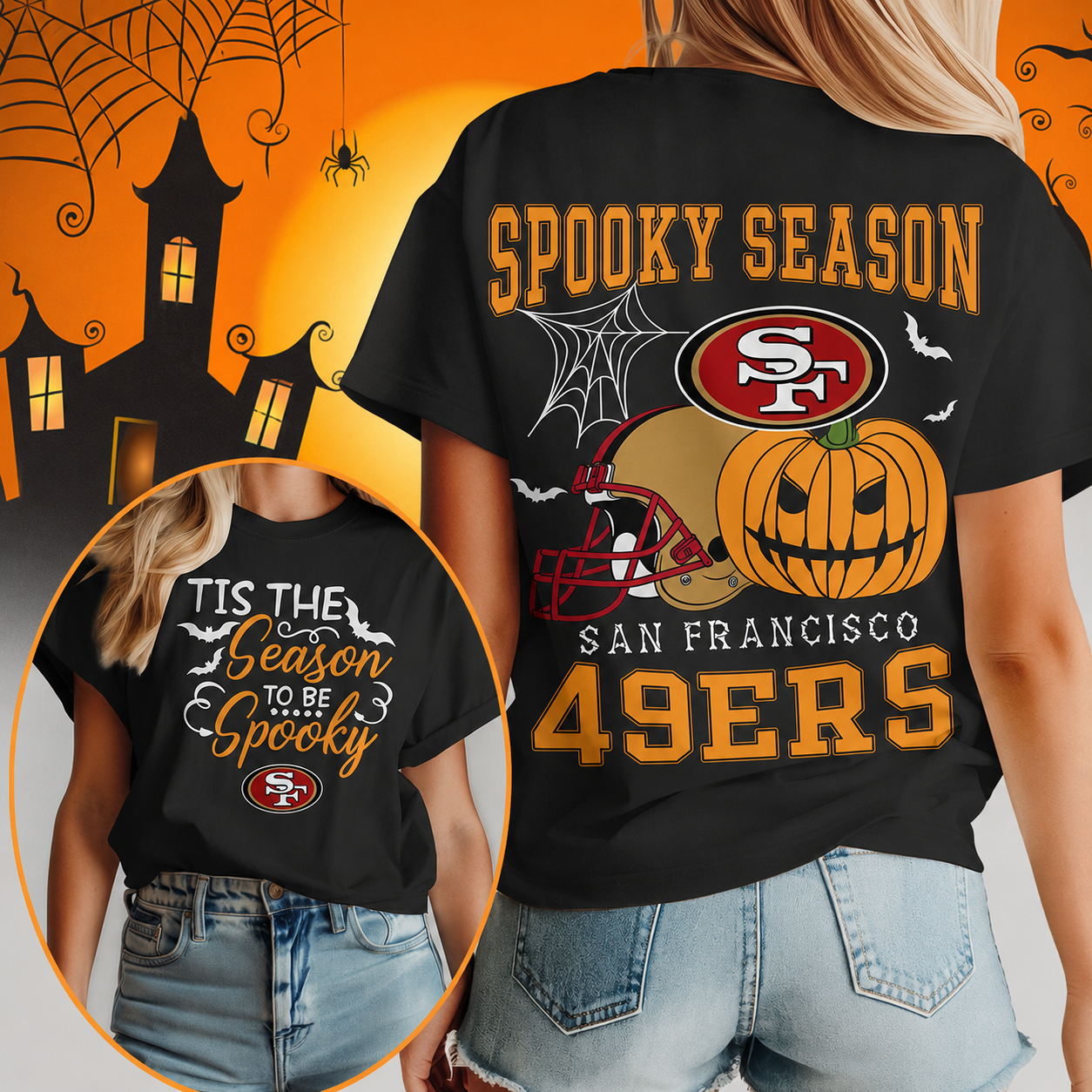 Limited Edition – Customized NFL San Francisco 49Ers Halloween T-Shirt