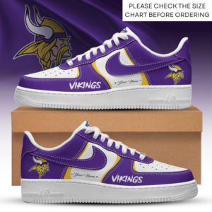Limited Edition – Customized NFL Minnesota Vikings Air Force 1 Shoes