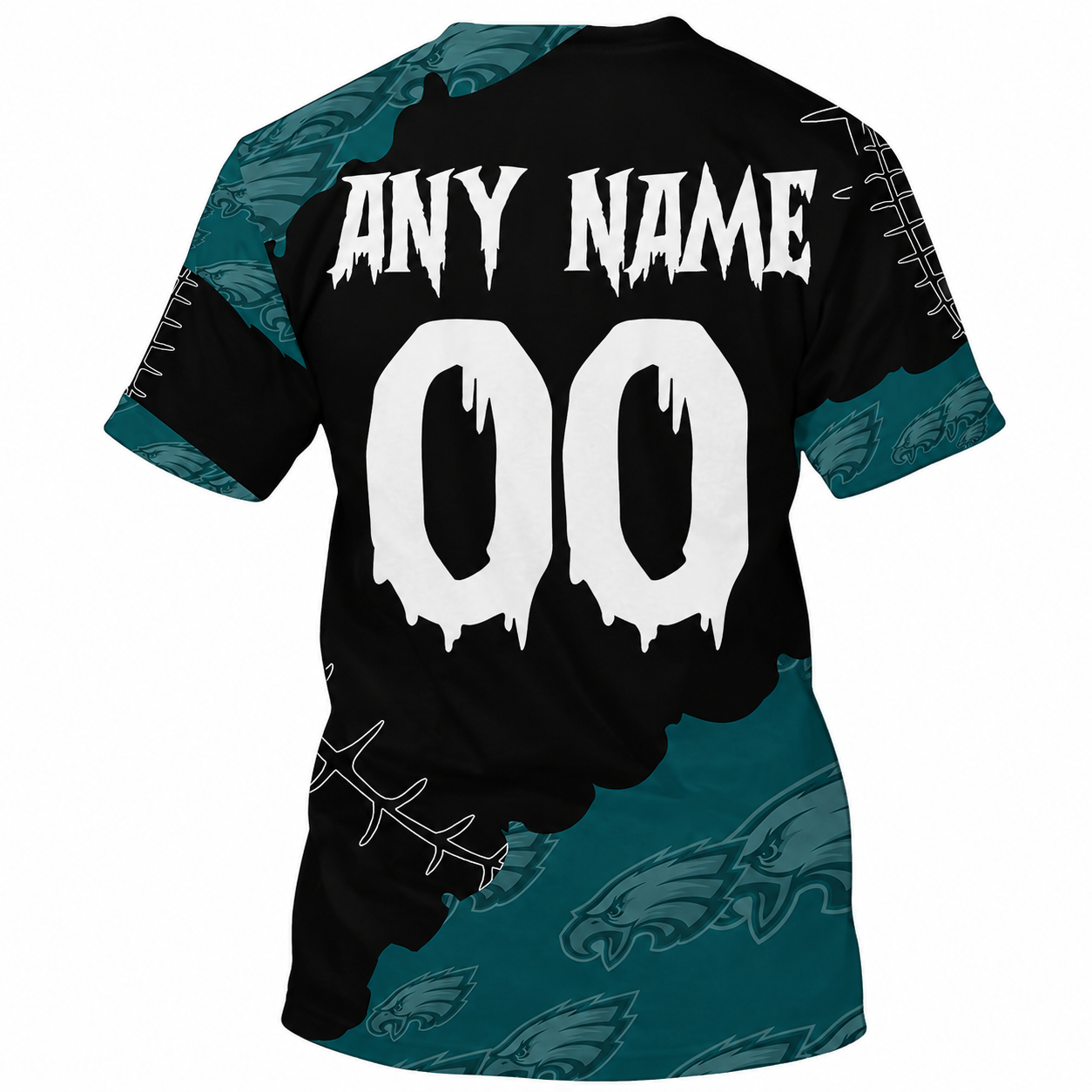 Limited Edition – Customized NFL Philadelphia Eagles Halloween Skull Apparel For Fans - Image 2