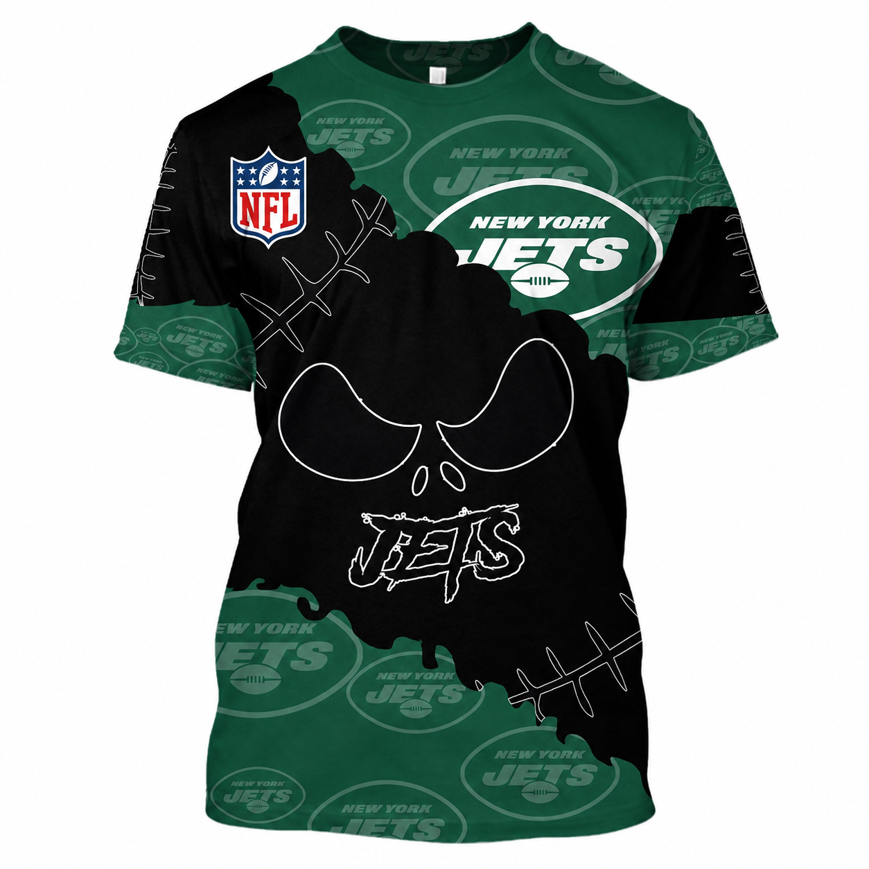 Limited Edition – Customized NFL New York Jets Halloween Skull Apparel For Fans