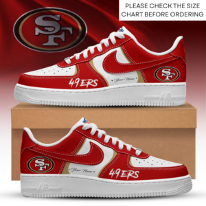 Limited Edition – Customized NFL San Francisco 49Ers Air Force 1 Shoes