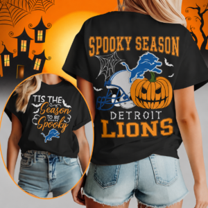 Limited Edition – Customized NFL Detroit Lions Halloween T-Shirt